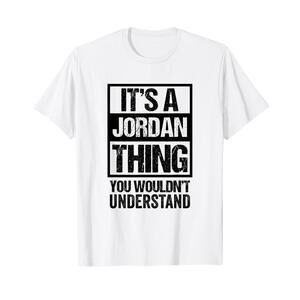 Fun Black Version Its A Jordan Thing Family Name Group Pic T-Shirt